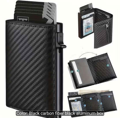 RFID-Blocking Carbon Fibre Pop-Up Wallet