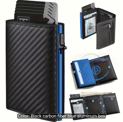 RFID-Blocking Carbon Fibre Pop-Up Wallet