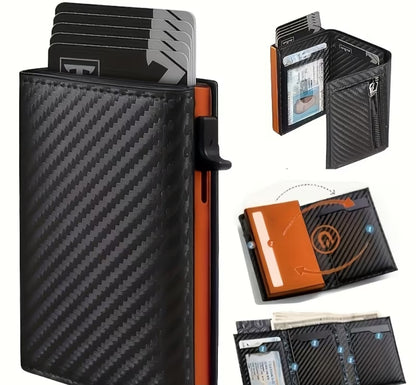 RFID-Blocking Carbon Fibre Pop-Up Wallet