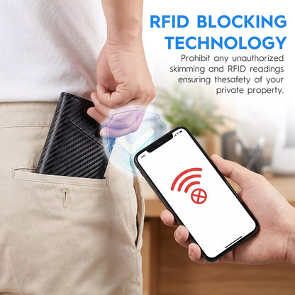 RFID-Blocking Carbon Fibre Pop-Up Wallet