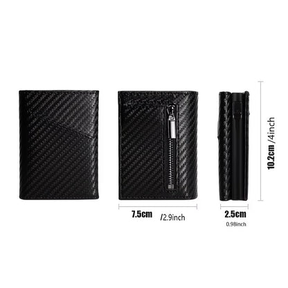 RFID-Blocking Carbon Fibre Pop-Up Wallet